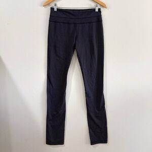 Lululemon Women Leggings Size 6 Black Slim Fit Sportswear Athleisure